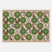 5 Foto's met een moderne unieke kerstman Inpakpapier Vel (Voorkant 3)