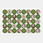 5 Foto's met een moderne unieke kerstman Inpakpapier Vel (Voorkant)