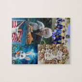 5 foto's personaliseren puzzel, collage foto legpuzzel (Horizontaal)