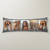 5 Fotosjabloon Moderne Minimale tekst onder Foto Lichaamskussen (Voorkant)