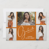 5 Fotoverbrande Oranje GraduPartij Kaart (Voorkant)