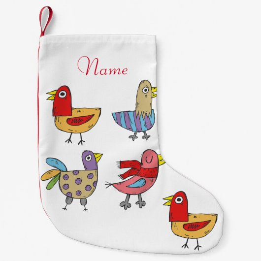 5 Funny Birds Thunder_Cove Kleine Kerstsok (Voorkant)