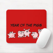 5 Funny Cartoon Comics Pig. 2019 Kies Kleur Muismat (Met muis)