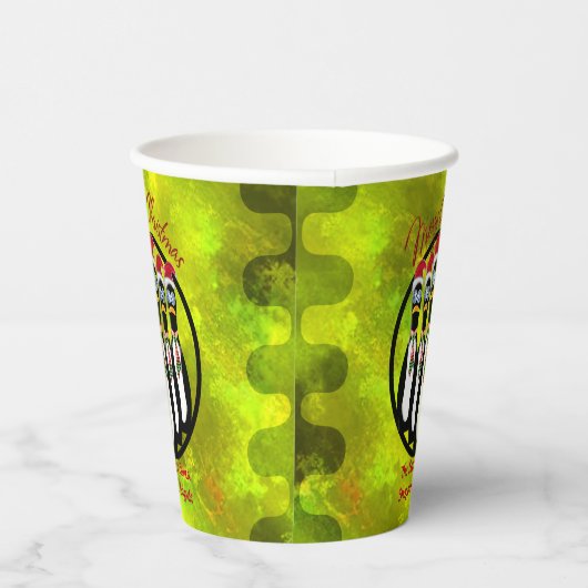 5 Funny Frazzled Santa Penguins Persoonlijk Papieren Bekers (Rechts)