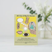 #5 Gebruik van de Zes zintuigen - van het afhankel Briefkaart (Staand voorkant)