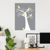 5 Gele Vogels Print (Thuiskantoor)
