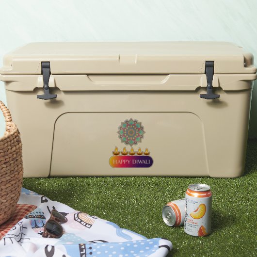 5. Gelukkige Diwali het festival van lichten van I Sticker (Koeler)