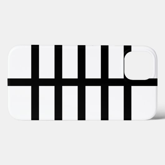 5 gesplitste zwarte lijnen batterij Hoesje (Achterkant (horizontaal))