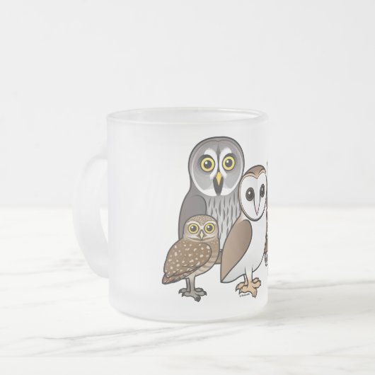 5 Gevogelte Eigendom Matglas Koffiemok (Voorkant links)