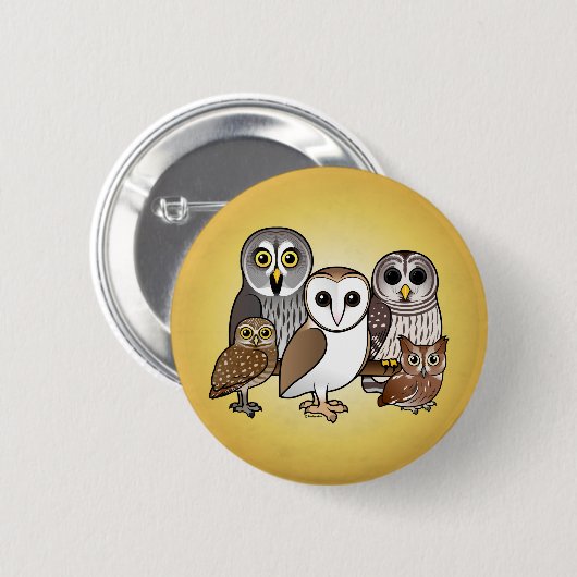 5 Gevogelte Eigendom Ronde Button 5,7 Cm (Voorkant /achterkant)