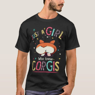 5 Gewoon Een Meisje Dat Van Corgi Houdt T-shirt