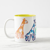 5 GIRAFFES TWEEKLEURIGE KOFFIEMOK (Links)