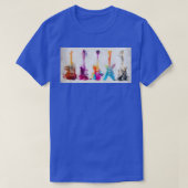 5 gitaren gitaren t-shirt (Design voorkant)