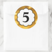 5 - Golden Numbers Sticker (Tas)