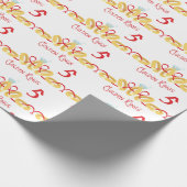 5 Golden Rings Cadeaupapier (Hoek)