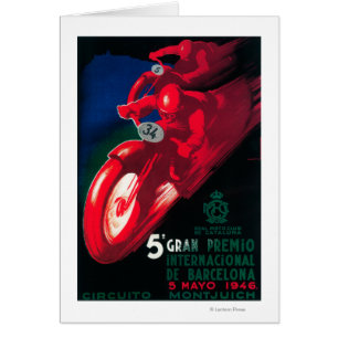 5 Gran Premio Internat l Motorcycle Poster
