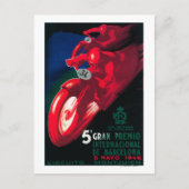 5 Gran Premio Internat l Motorcycle Poster Briefkaart (Voorkant)