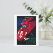 5 Gran Premio Internat l Motorcycle Poster Briefkaart (Staand voorkant)