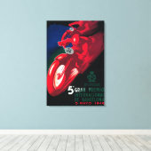 5 Gran Premio Internat l Motorcycle Poster Canvas Afdruk (Insitu (Houten vloer))