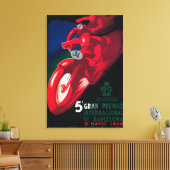 5 Gran Premio Internat l Motorcycle Poster Canvas Afdruk (Insitu (Woonkamer))