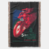 5 Gran Premio Internat'l Motorcycle Poster Deken (Voorkant Verticaal)