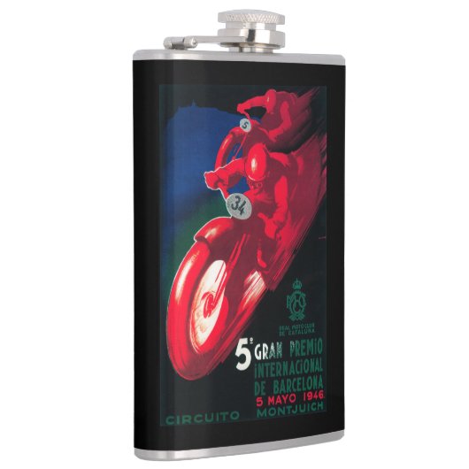 5 Gran Premio Internat'l Motorcycle Poster Heupfles (Rechts)