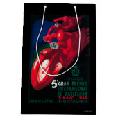 5 Gran Premio Internat'l Motorcycle Poster Medium Cadeauzakje (Achterkant)