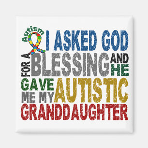 5 GRANDDAUGHTER Autisme T-Shirts & Apparel Magneet