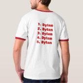 5 grootste verkrachters uit alle tijd t-shirt (Achterkant)