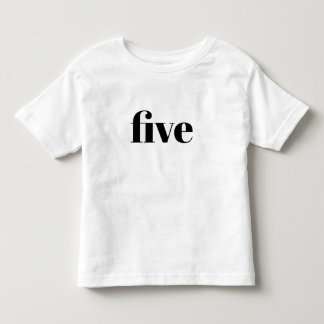 5 - Happy Birthday Shirt voor kinderen