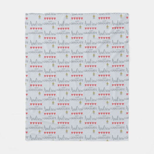 5 Hartbeoordeling Afstuderen Fleece Deken (Voorkant)