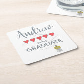 5 Hartbeoordeling Afstuderen Kartonnen Onderzetters (Schuin)