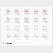 5 Hartbeoordeling Afstuderen Vierkante Sticker (Vel)