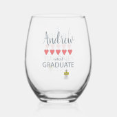 5 Hartbeoordeling Afstuderen Wijnglas Zonder Voet (Voorkant)