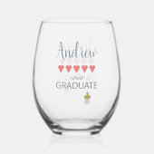 5 Hartbeoordeling Afstuderen Wijnglas Zonder Voet (Achterkant)