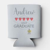 5 Hartjes Beoordeelde Afgestudeerde Blikjeskoeler (Achterkant)