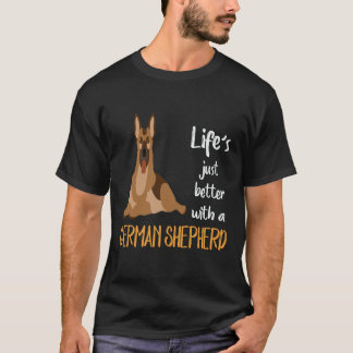 5 Het leven is gewoon beter met een Duitse herder T-shirt
