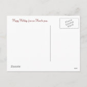 5 het Rood van de Groet van de Vakantie van de Feestdagenkaart (Achterkant)