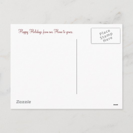 5 het Rood van de Groet van de Vakantie van de Feestdagenkaart (Achterkant)