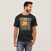 5 het T - shirt van Dhyani Buddhas (Voorkant volledig)