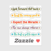 5 Hoop Citaten | Motiverend & Inspirerend Sticker (Vel)