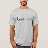 5.hou van shirt, valentijn shirten, schattig liefd t-shirt (Voorkant)