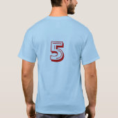 5, ik ben 5! t-shirt (Achterkant)