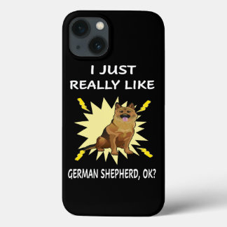 5 Ik vind Duitse herder gewoon heel leuk OK Case-Mate iPhone Case
