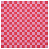 .5 Inch Controles Roze en Rode Checkerboard Stof (Swatch)