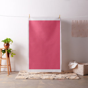 .5 Inch Geruite Roze en Rode Geruite Patroon Stof