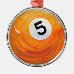 5-inch metalen ornament