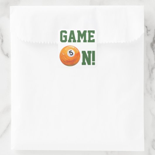 5-inch vierkante sticker (Tas)