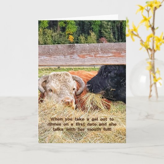 5-inch x7-inch gevouwen kaart || Eerste datum (Gele Bloem)