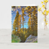 5-inch x7-inch gevouwen kaart || Mountain Puddle (Gele Bloem)